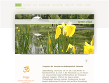 Tablet Screenshot of green-yoga.de